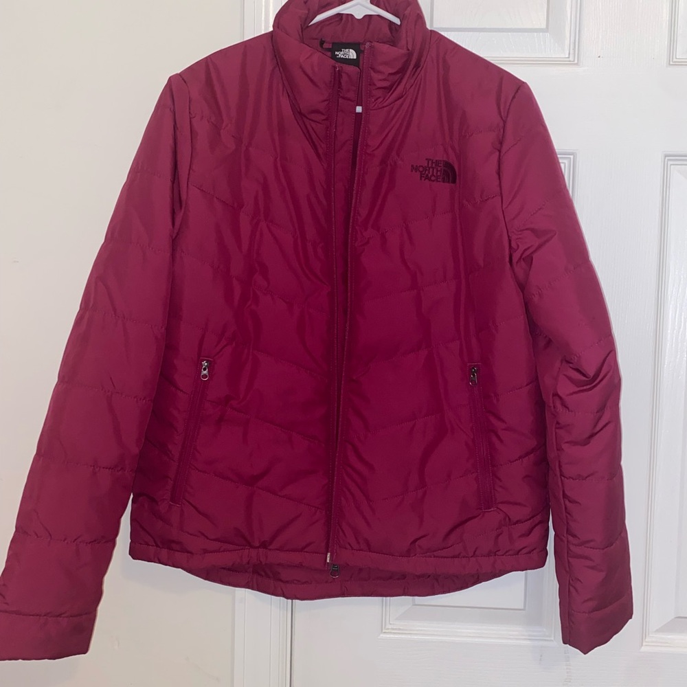 The North Face Women's plum/pinkish red Puffer Jacket